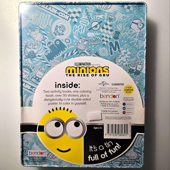 Minions 2 The Rise of Gru Activity Books & Tin Box Set - Picture 11 of 14